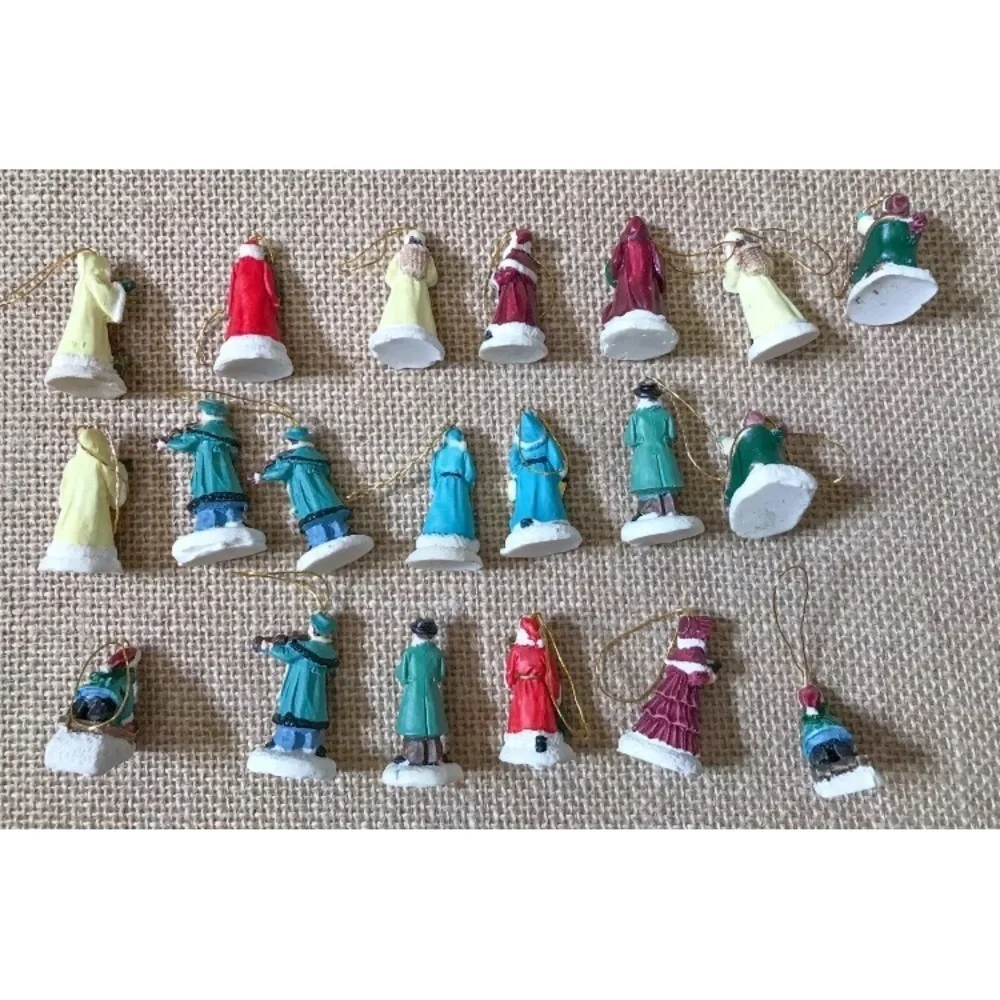 Miniature Christmas Ornaments For Tabletop Tree Victorian Dickensian Old World
